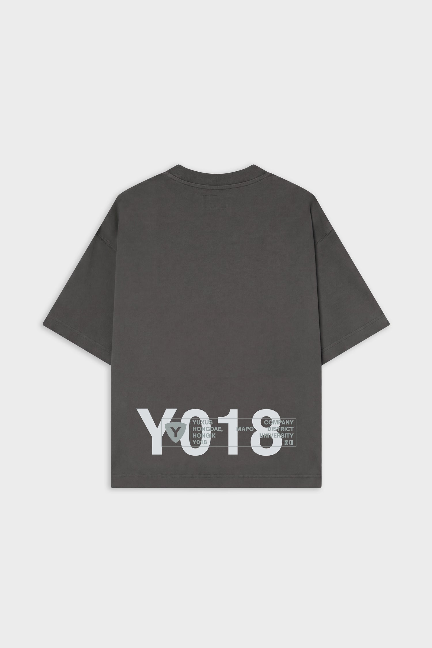 FLEECE "HONGDAE" T-SHIRT DARK GREY
