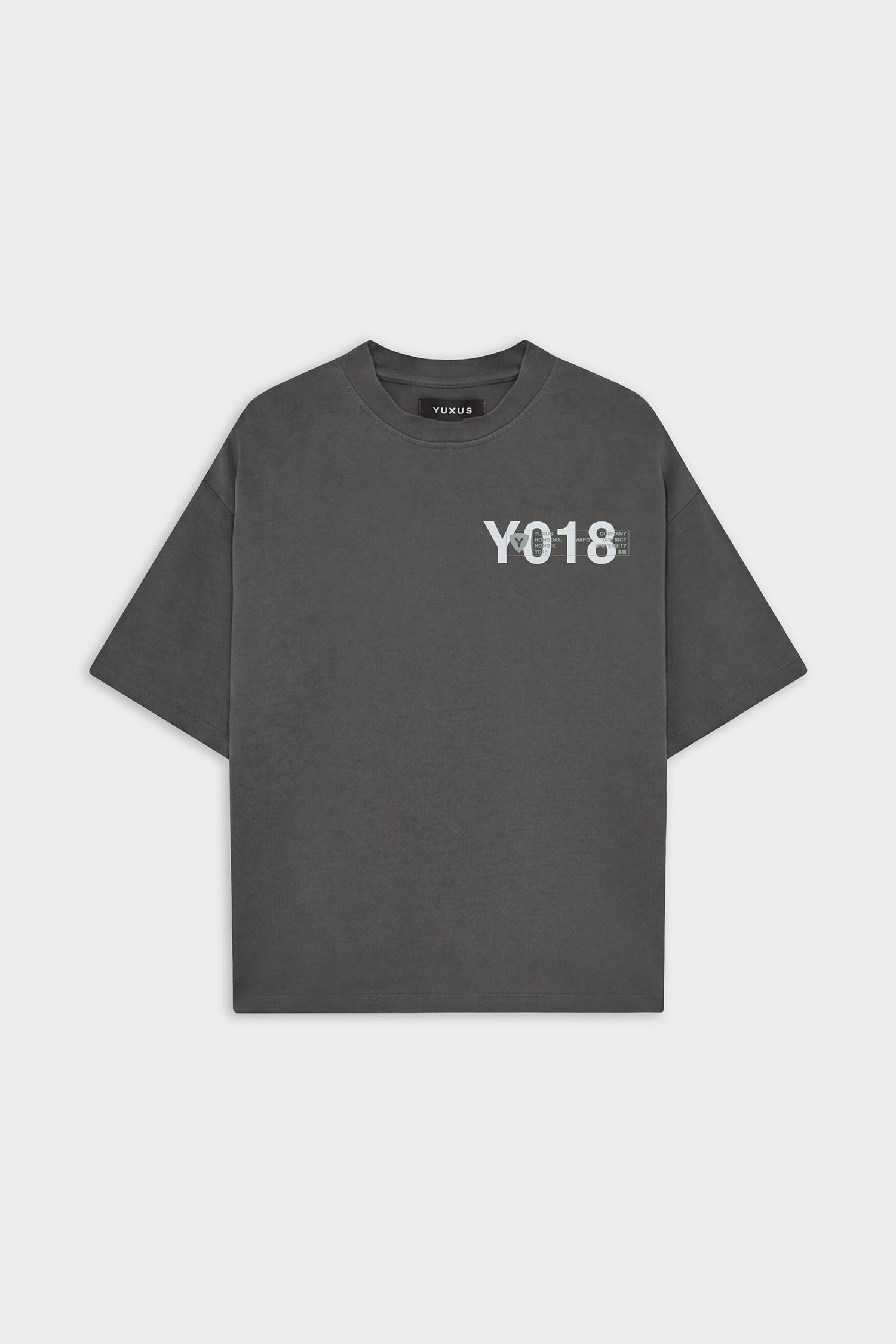 FLEECE "HONGDAE" T-SHIRT DARK GREY