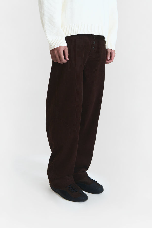 CHELSEA CORDUROY PANTS BROWN