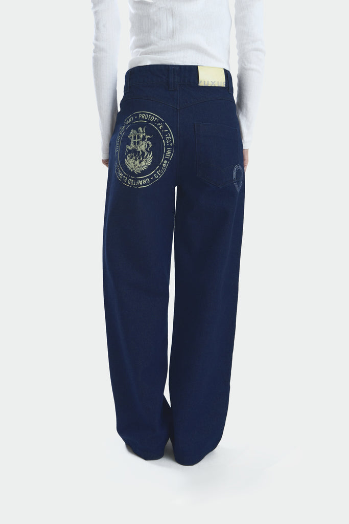 STAMP PANTS DARK DENIM