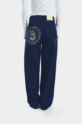 STAMP PANTS DARK DENIM
