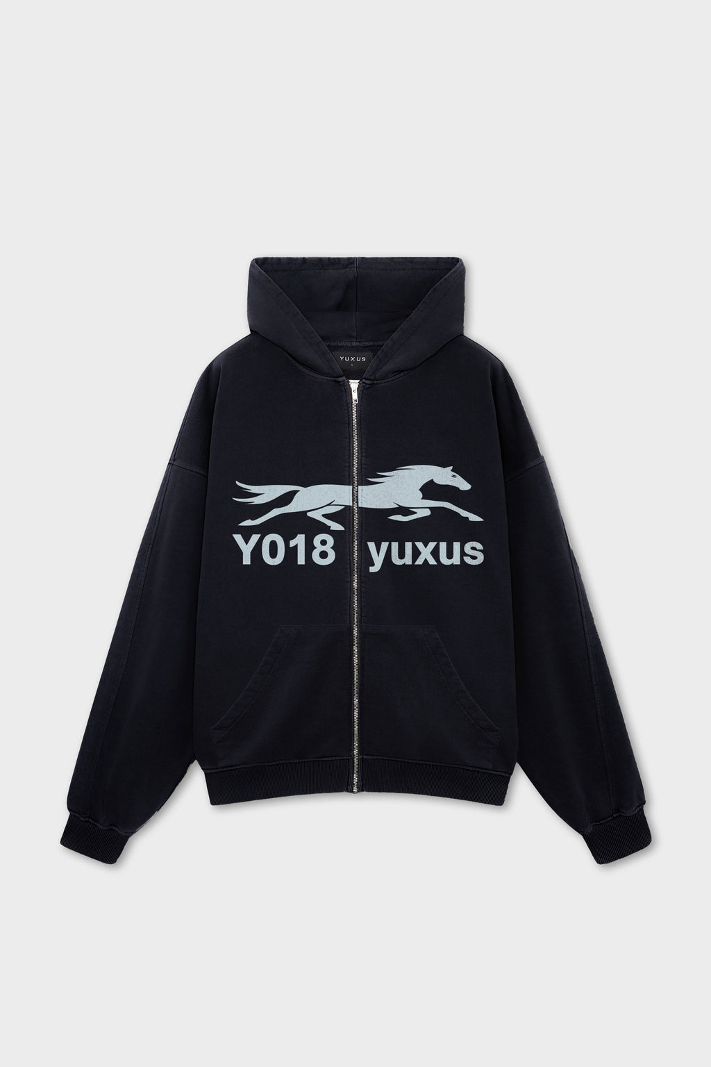 GARN "LOWERCASE" ZIP BLACK