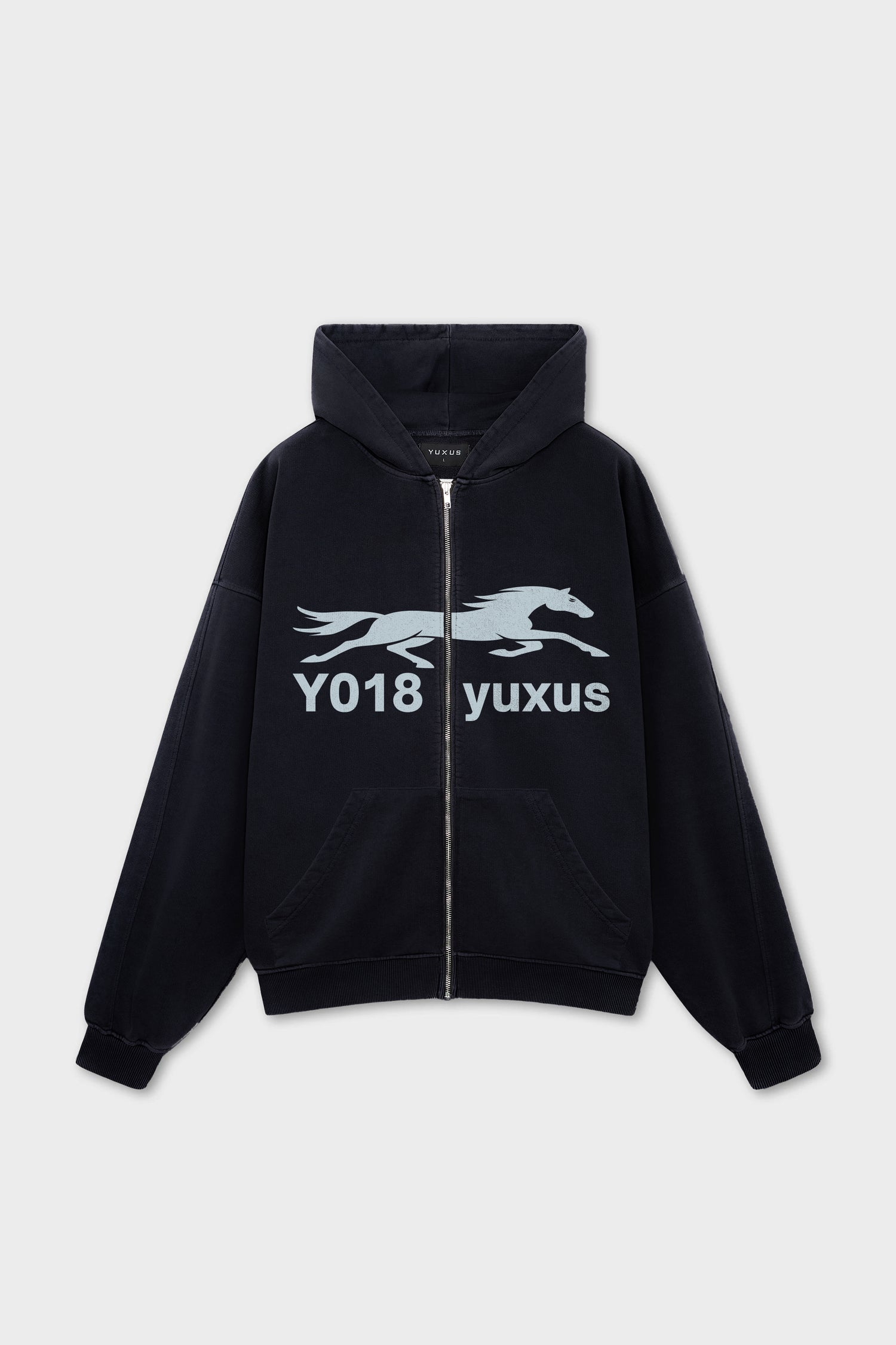 GARN "LOWERCASE" ZIP BLACK