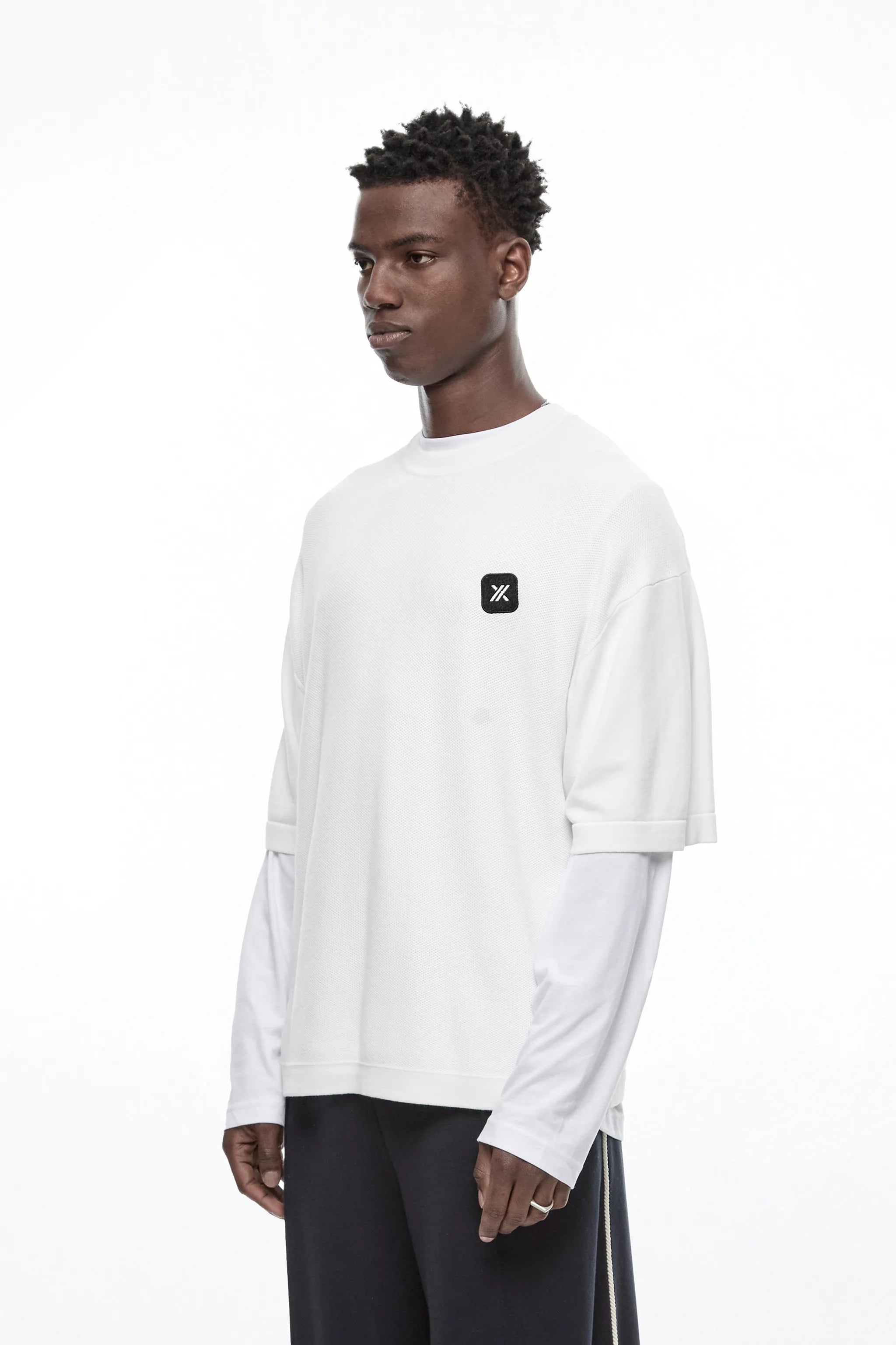 CRYSTAL "GENESIS" KNITTED T-SHIRT