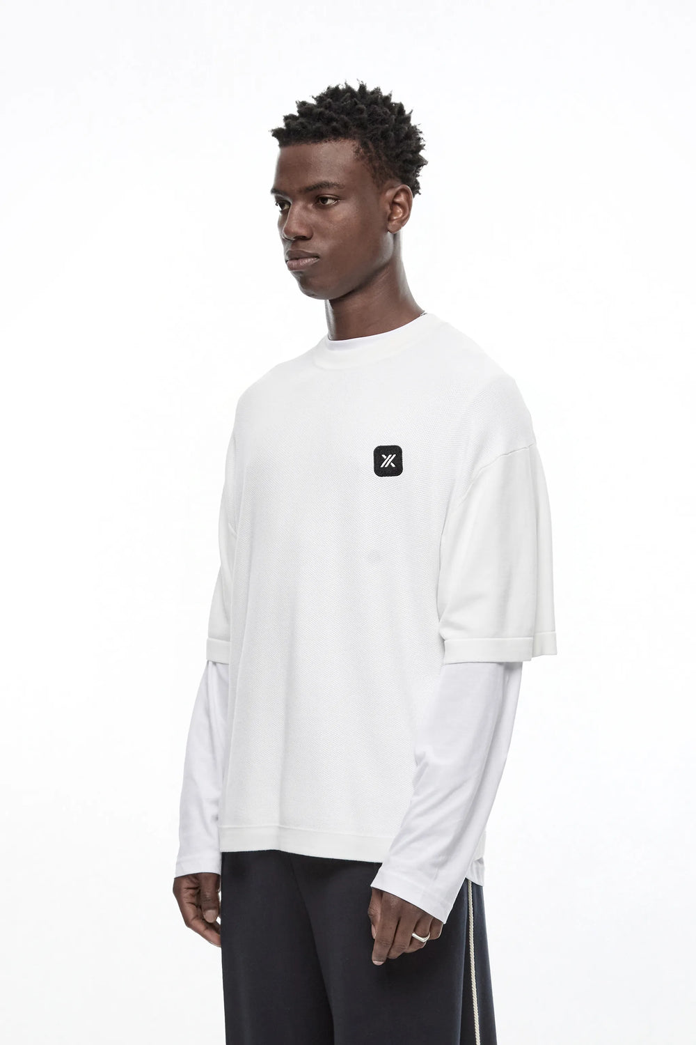 CRYSTAL "GENESIS" KNITTED T-SHIRT
