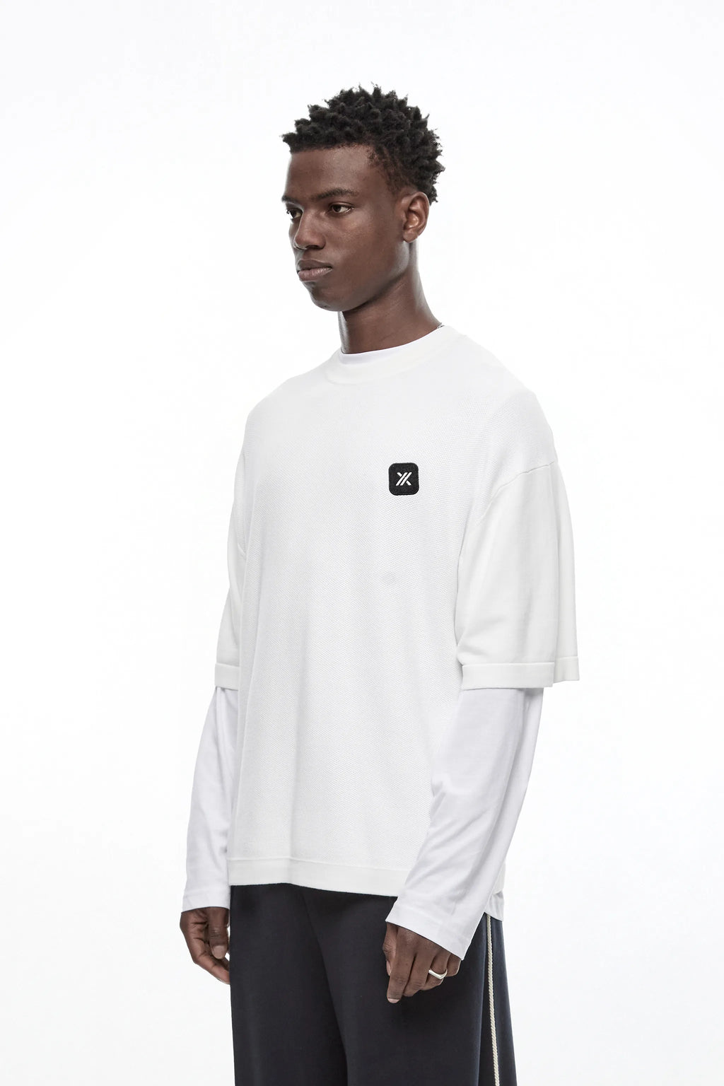 CRYSTAL "GENESIS" KNITTED T-SHIRT