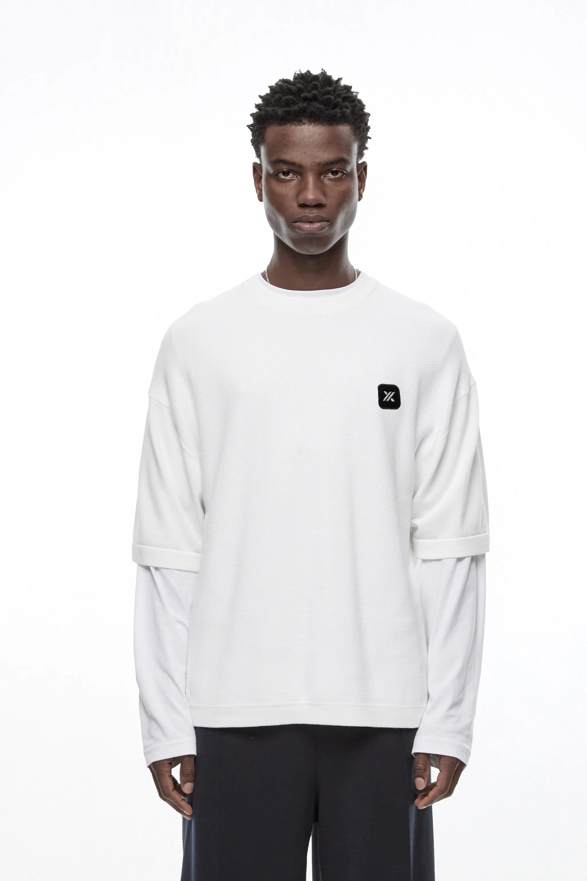 CRYSTAL "GENESIS" KNITTED T-SHIRT