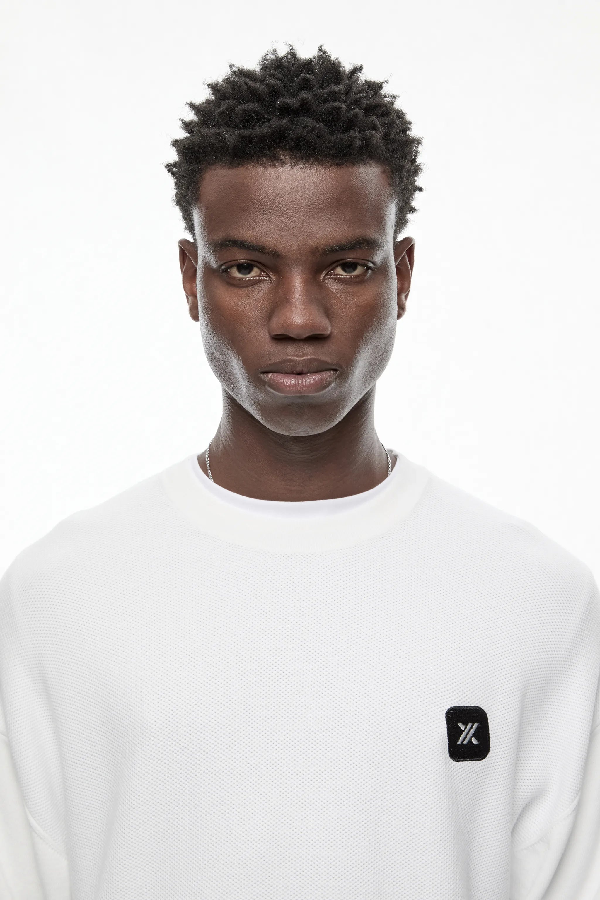 CRYSTAL "GENESIS" KNITTED T-SHIRT