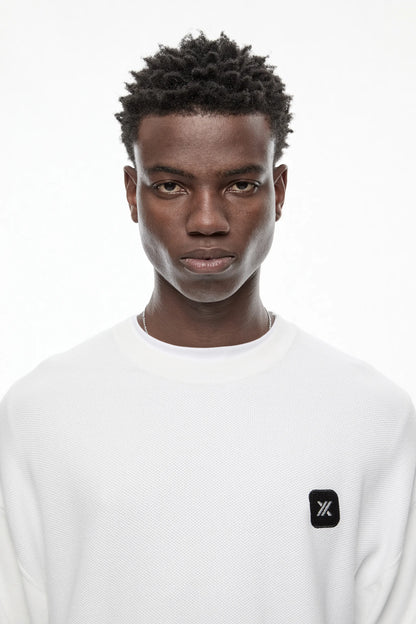 CRYSTAL "GENESIS" KNITTED T-SHIRT
