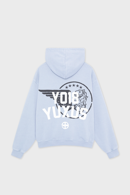 GRIME HOODIE LIGHT BLUE