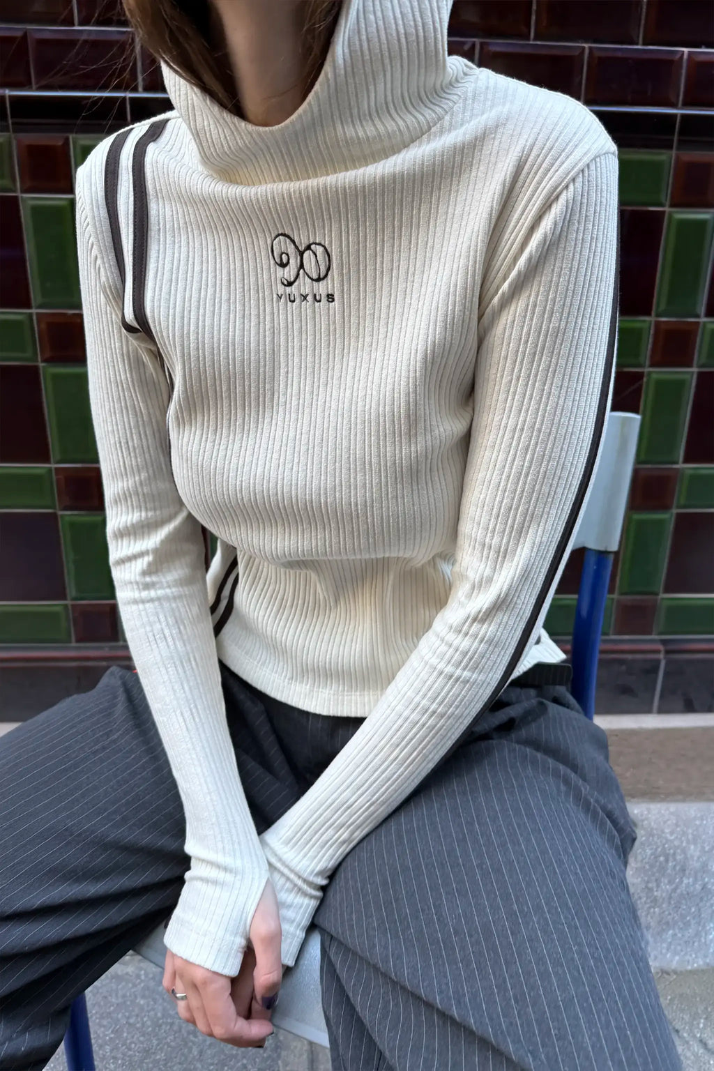 GREIGE "FORHER" HOODIE