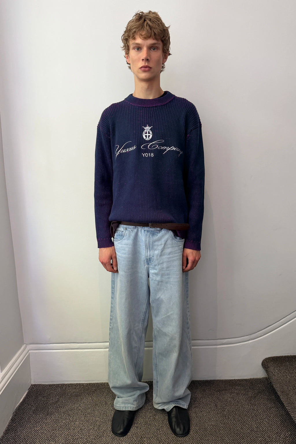 NIVOR KNIT BLUE STRIPES