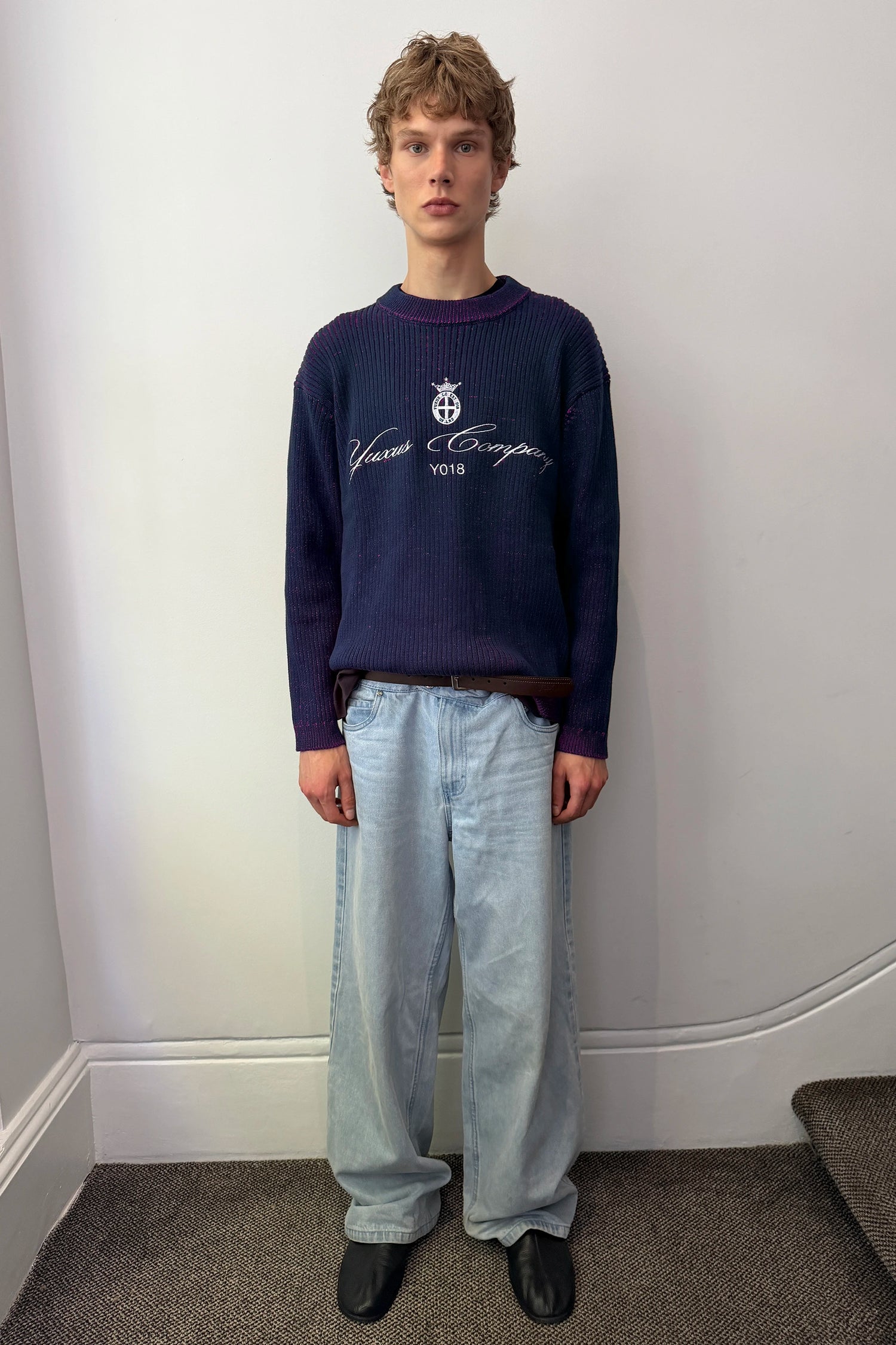 NIVOR KNIT BLUE STRIPES