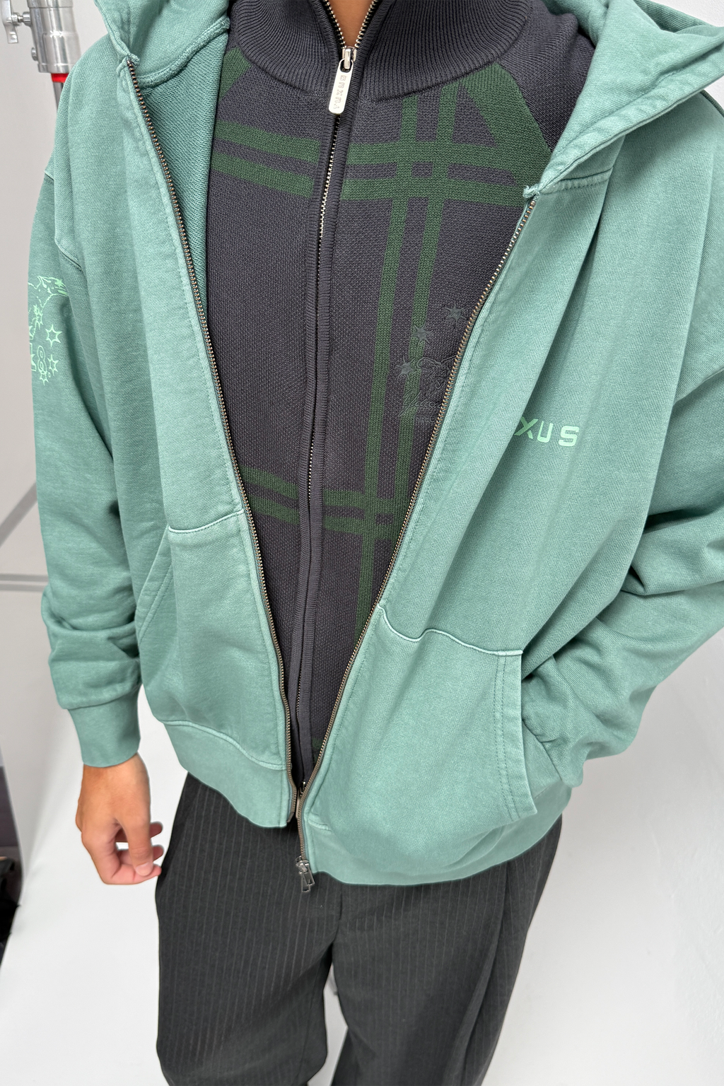 COBBLE "WINDY" KNITTED ZIP