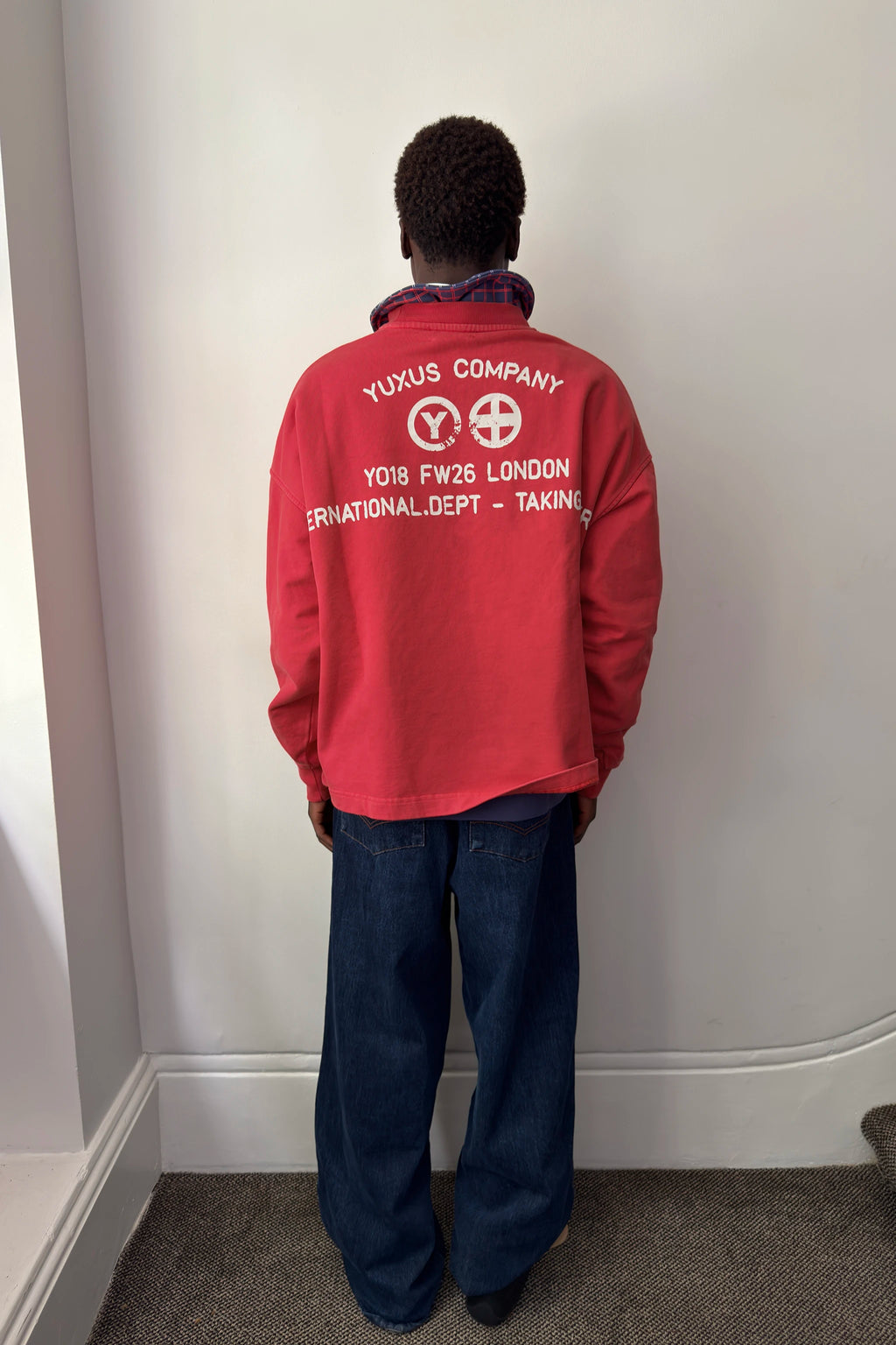 FINED CREWNECK RED