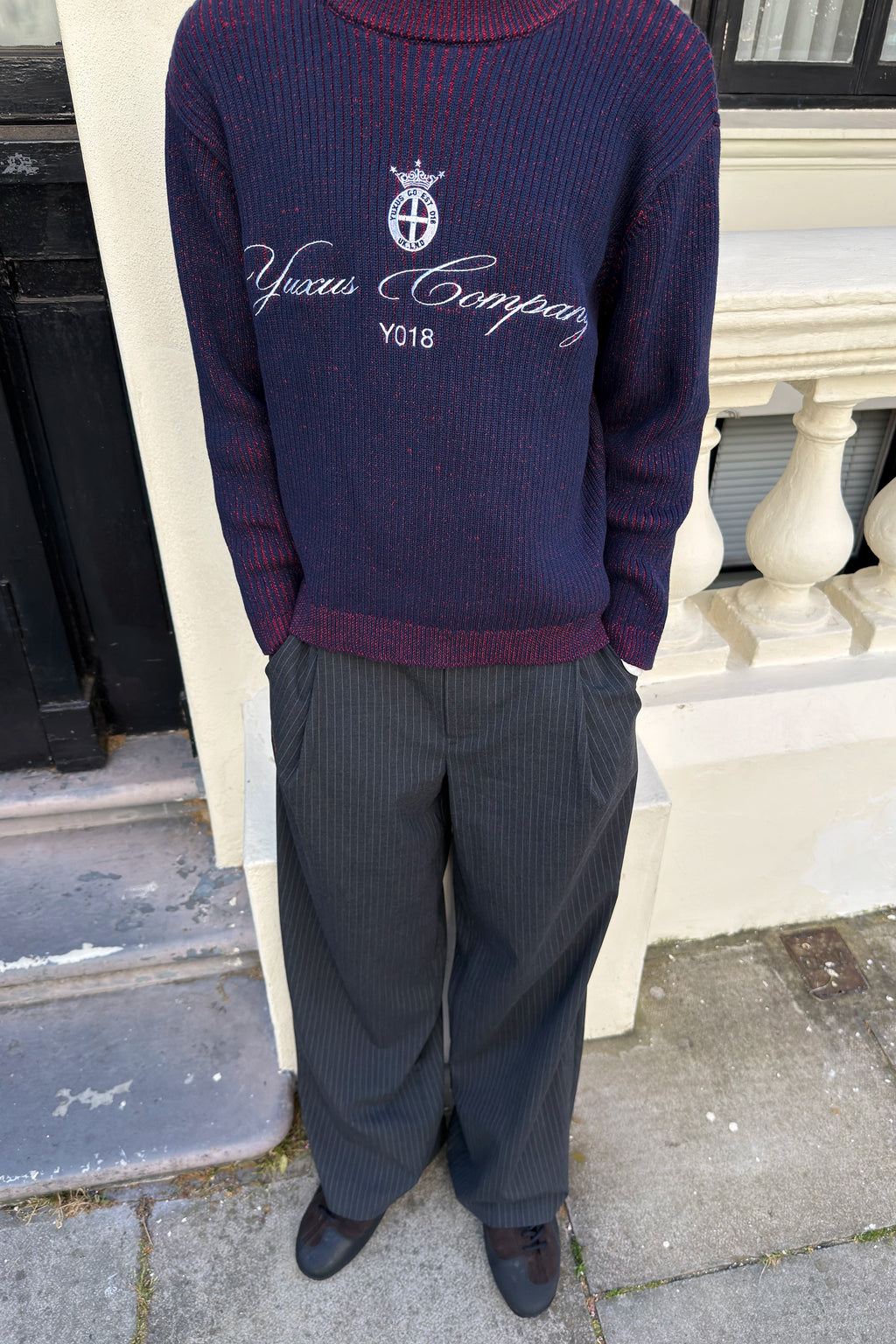 NIVOR KNIT BLUE STRIPES