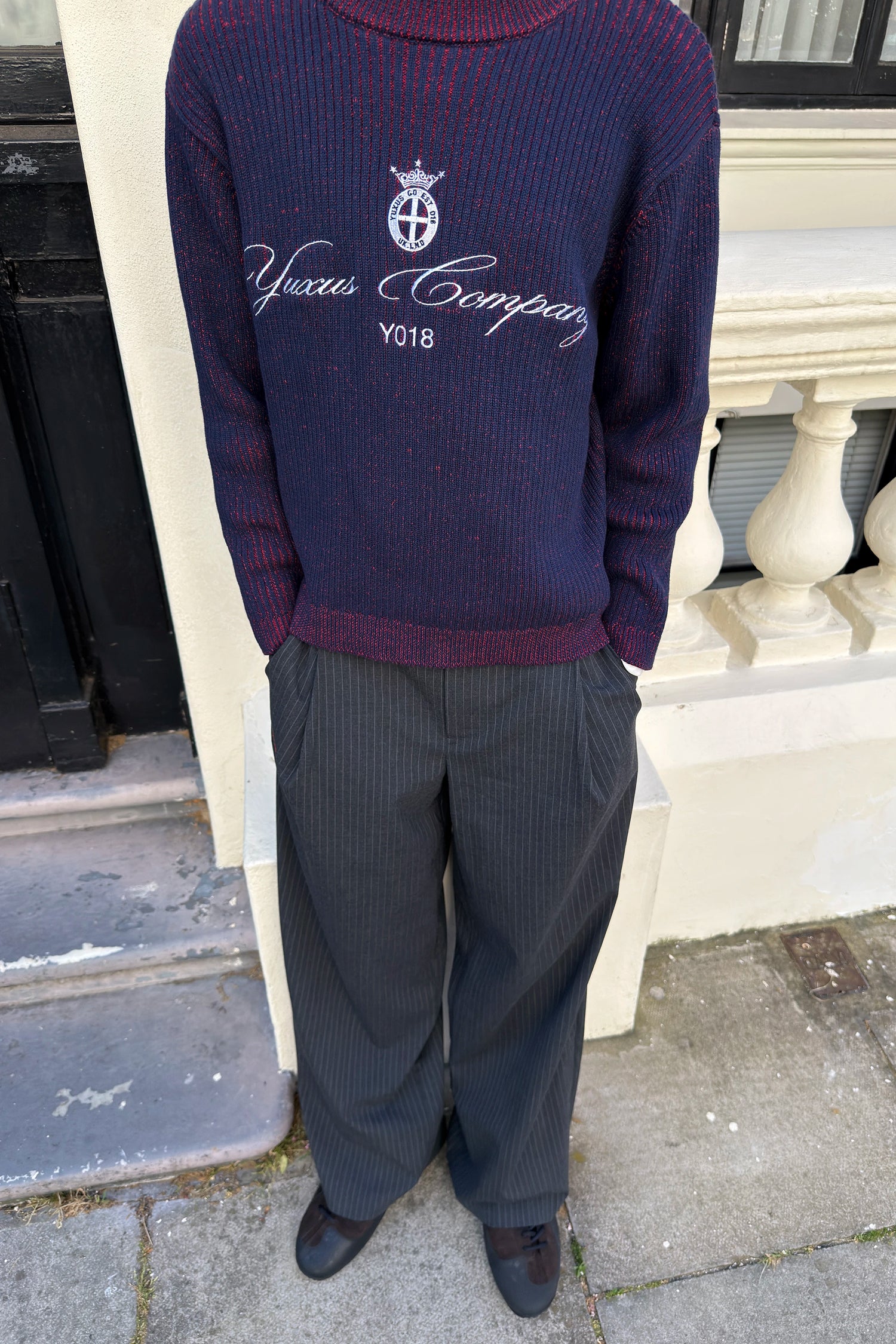 NIVOR KNIT BLUE STRIPES