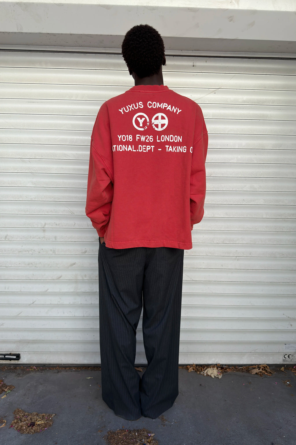 FINED CREWNECK RED