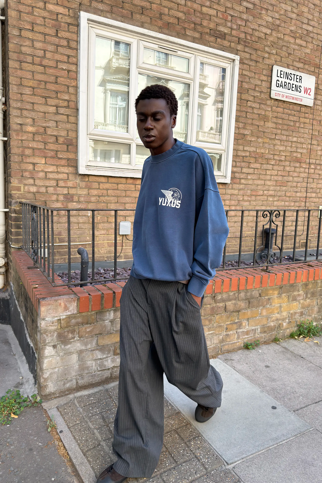 RANGE CREWNECK BLUE