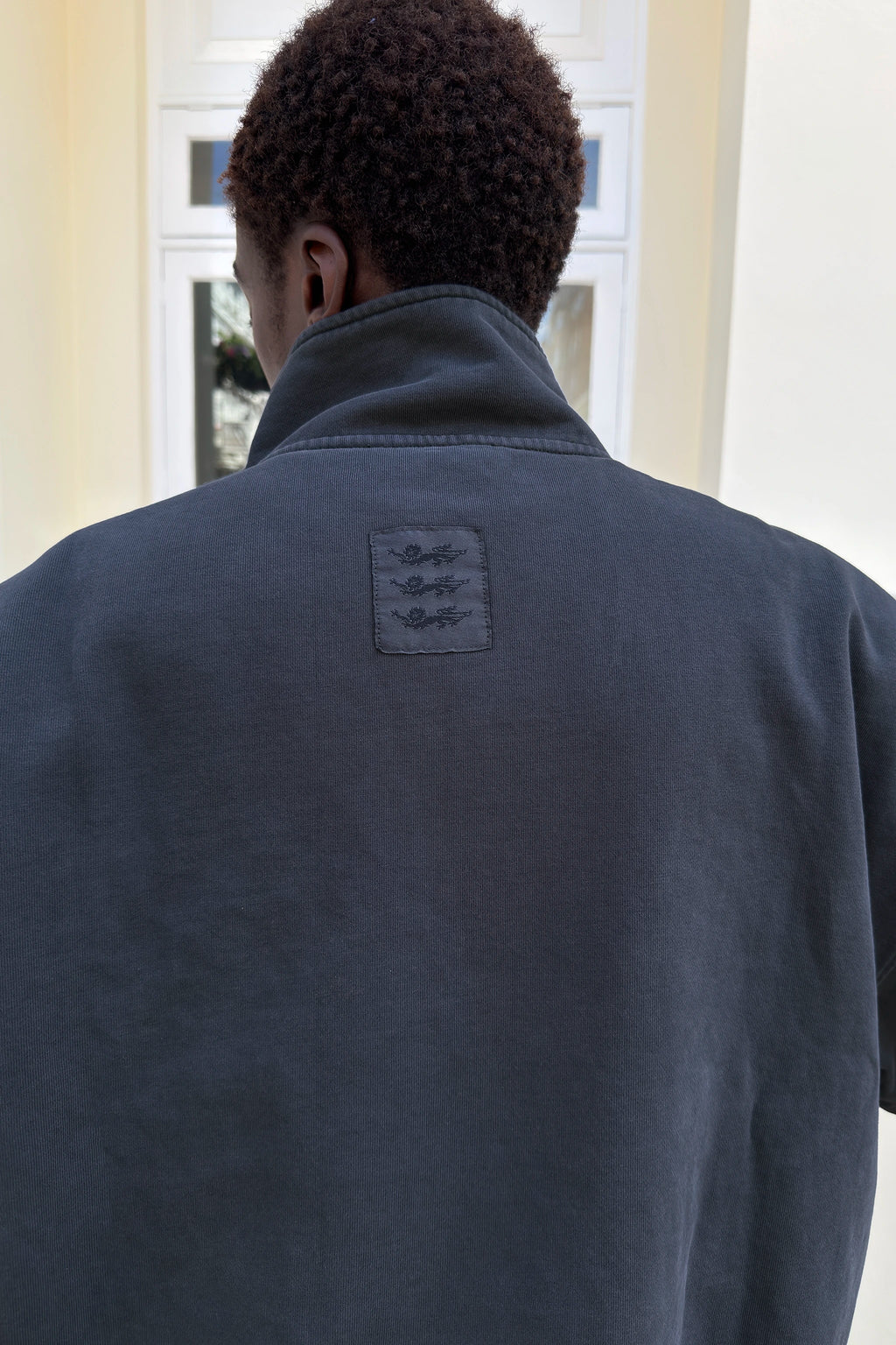 CORD HALF ZIP DARK BLUE