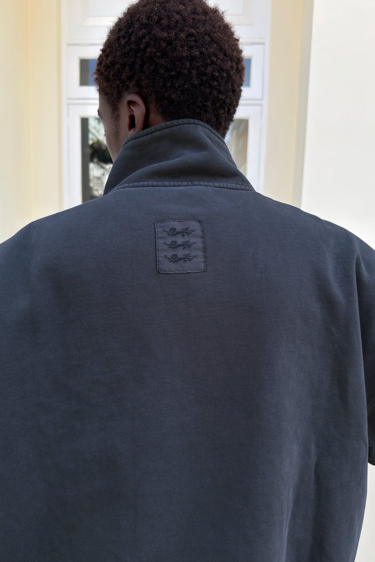 CORD HALF ZIP DARK BLUE