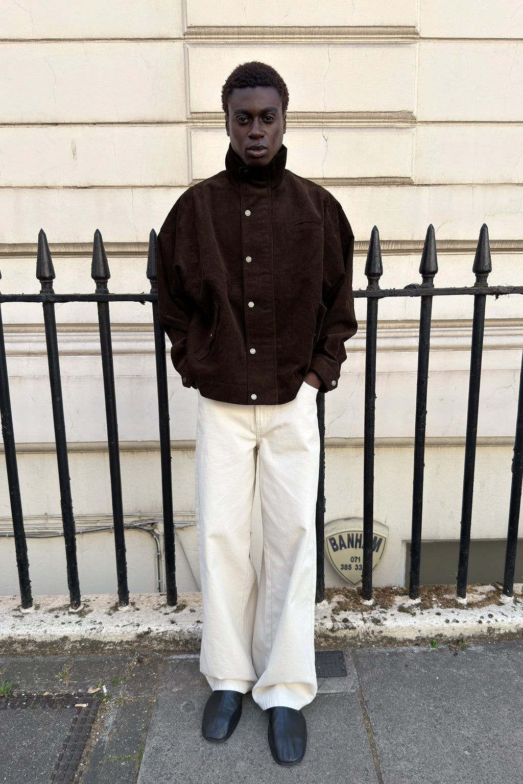 CHELSEA CORDUROY JACKET BROWN