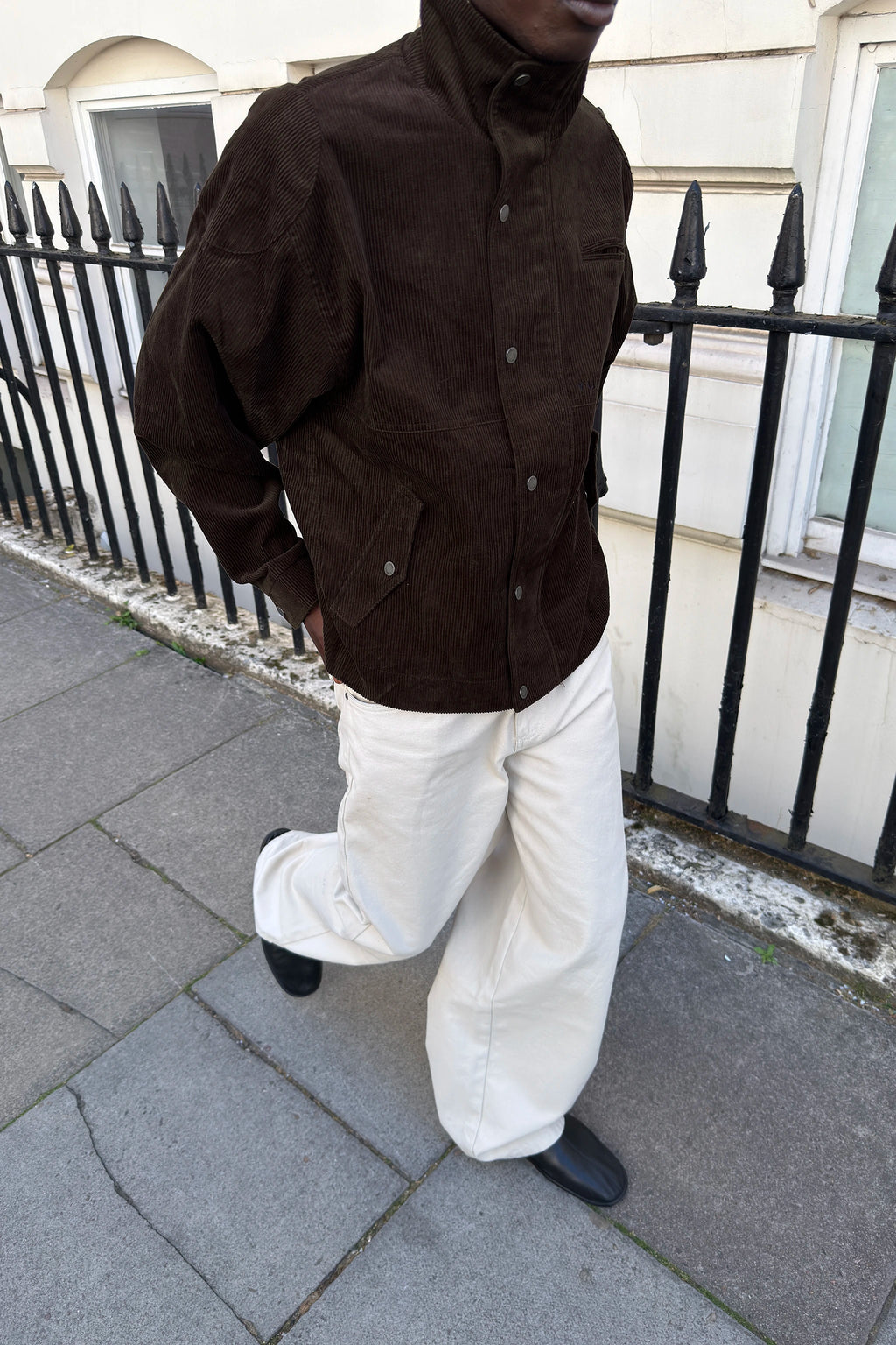 CHELSEA CORDUROY JACKET BROWN