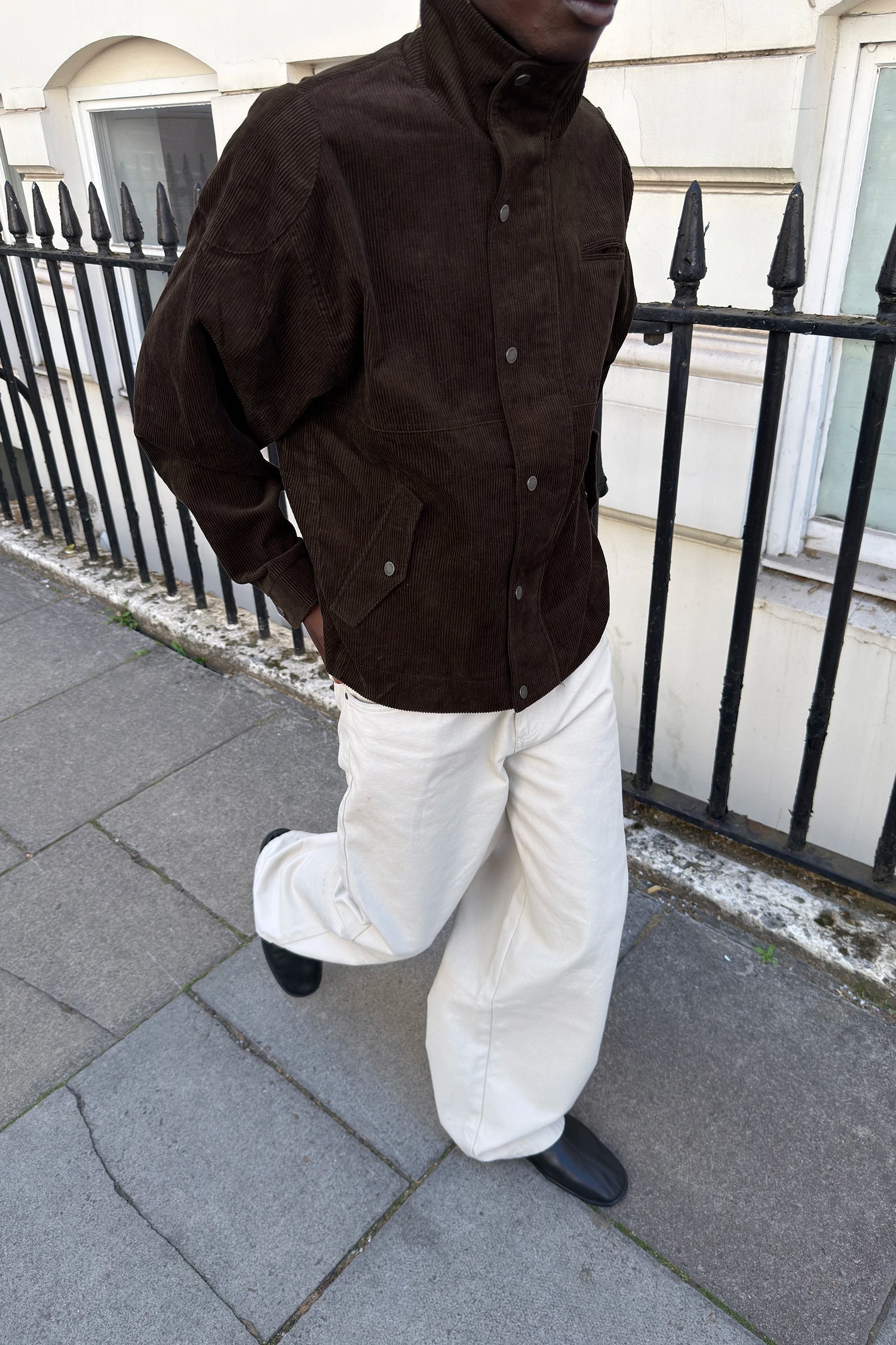 CHELSEA CORDUROY JACKET BROWN