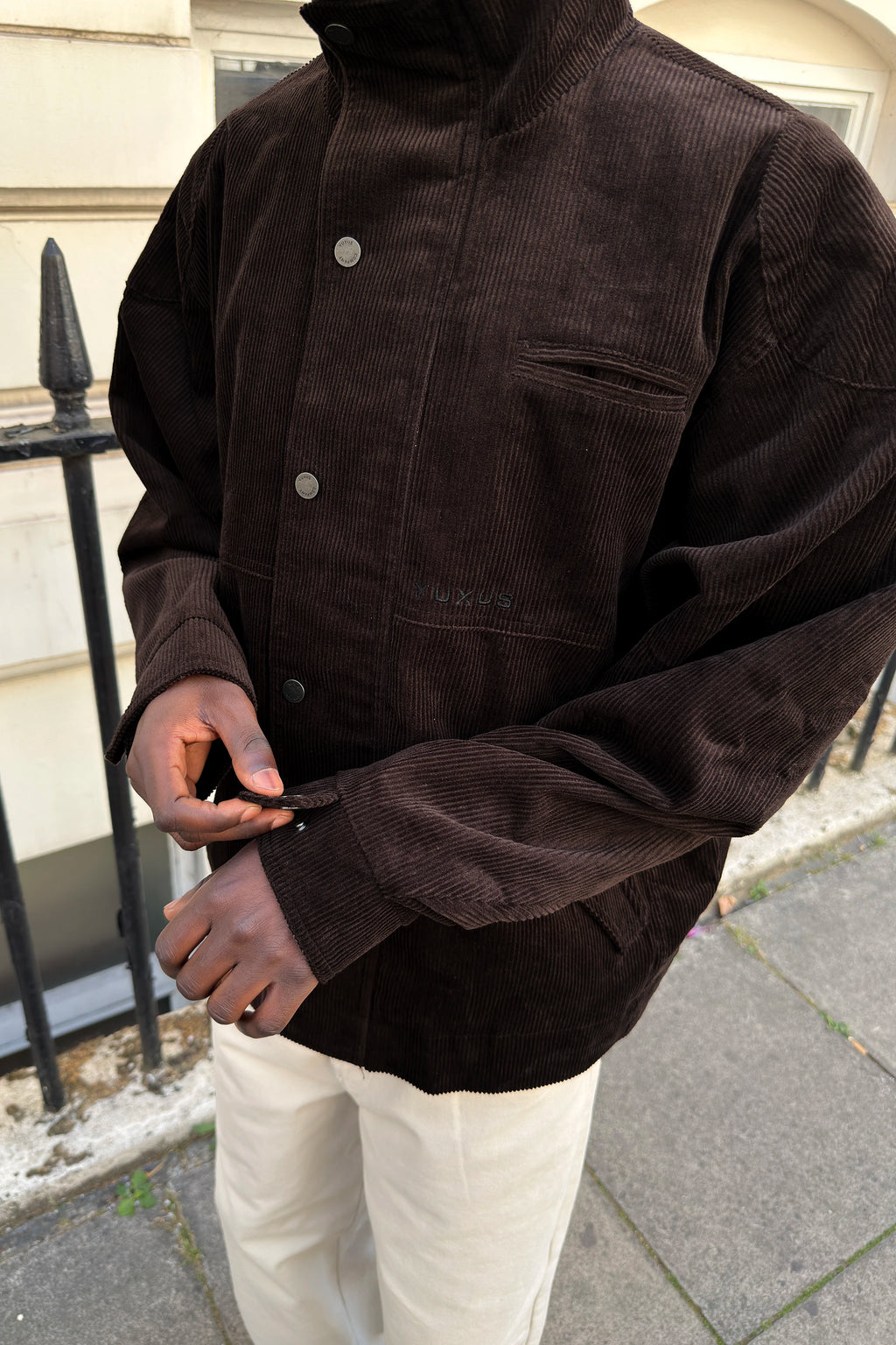 CHELSEA CORDUROY JACKET BROWN