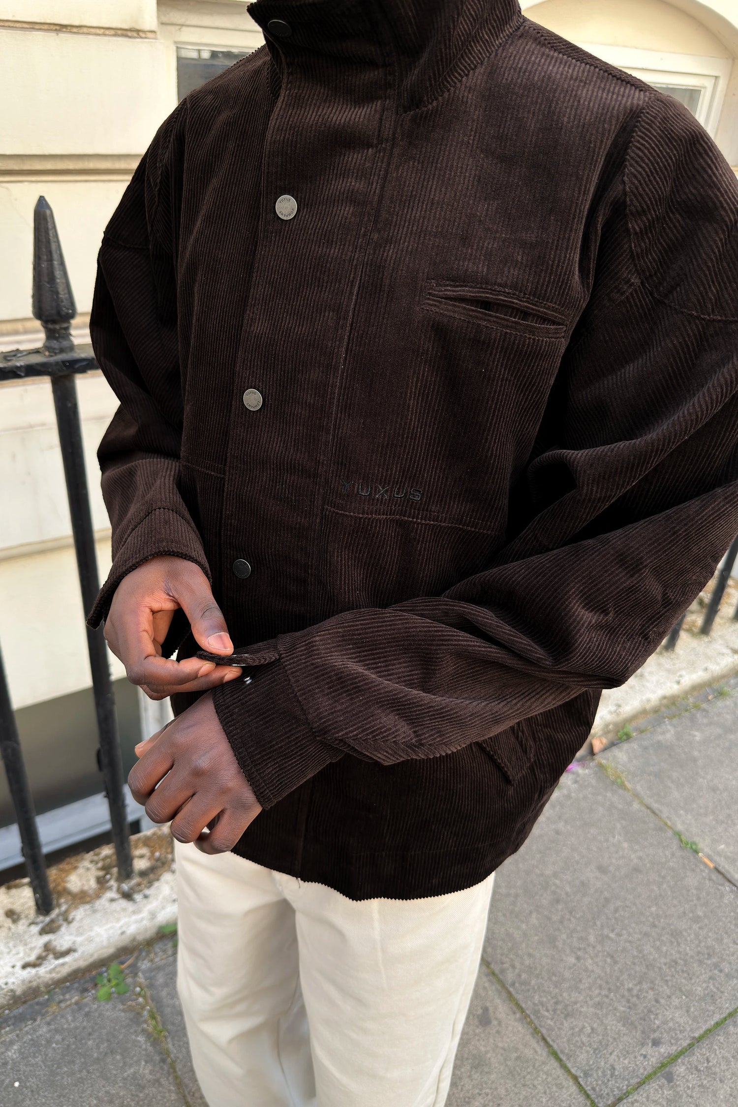 CHELSEA CORDUROY JACKET BROWN