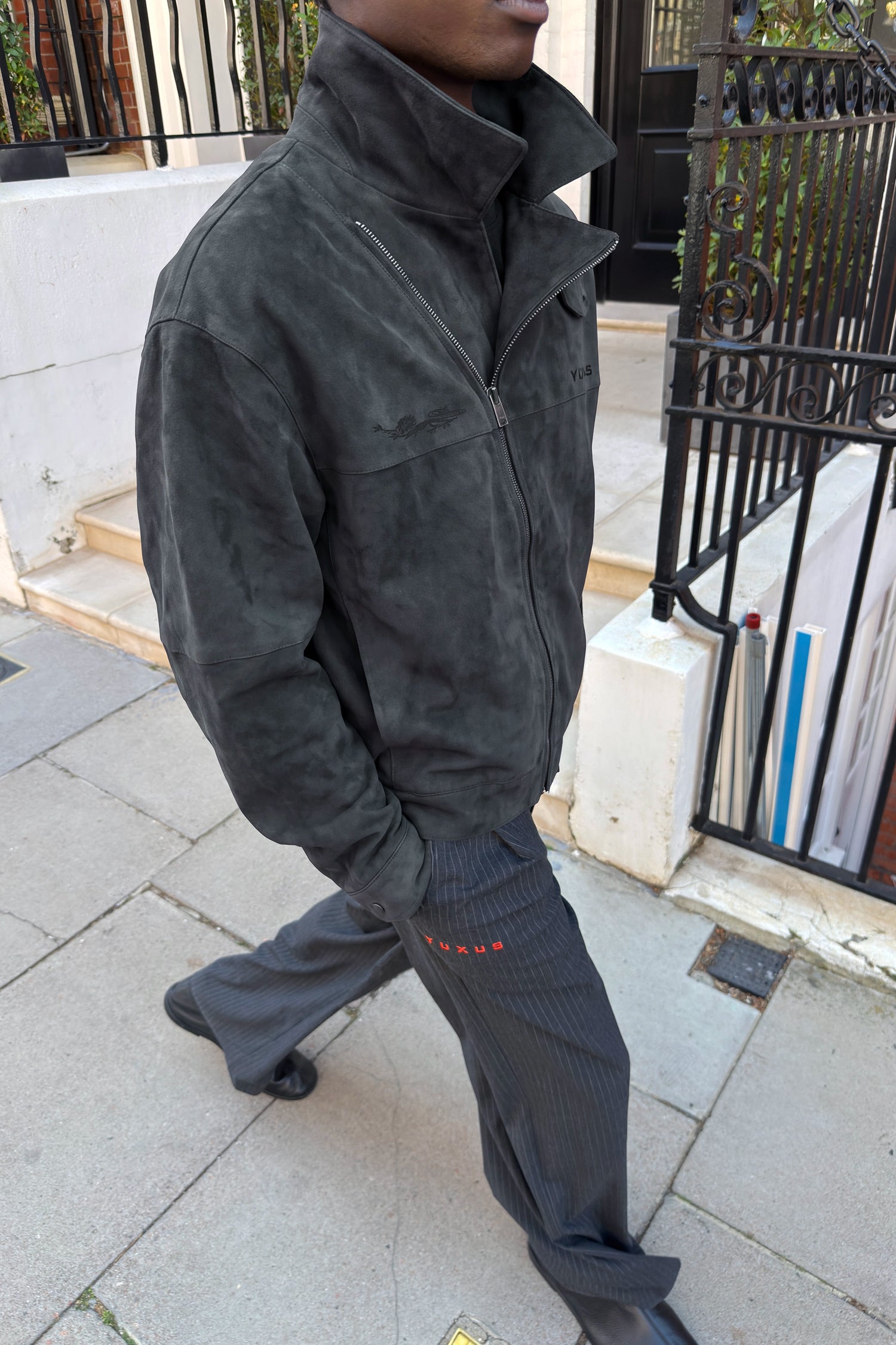 SOHO SUEDE JACKET GREY
