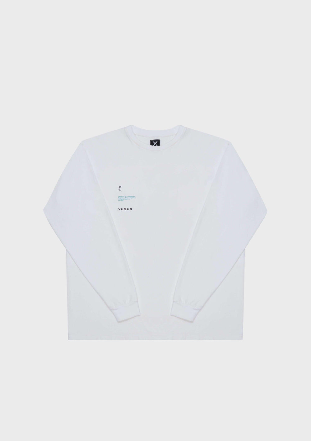 WHITE "OVERSEAS" LONG SLEEVE - YUXUS
