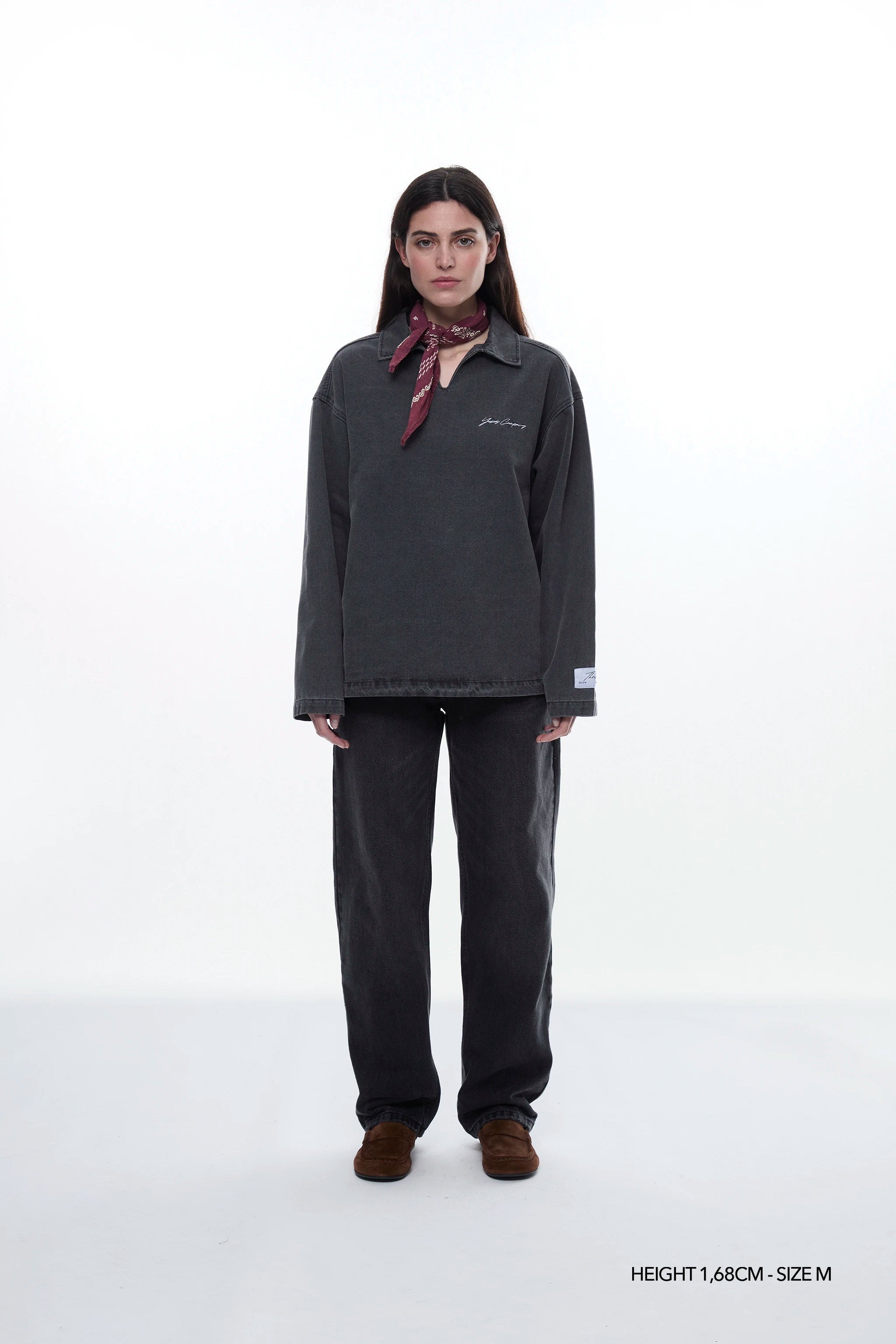 JETGRAY "THREADS" DENIM POLO