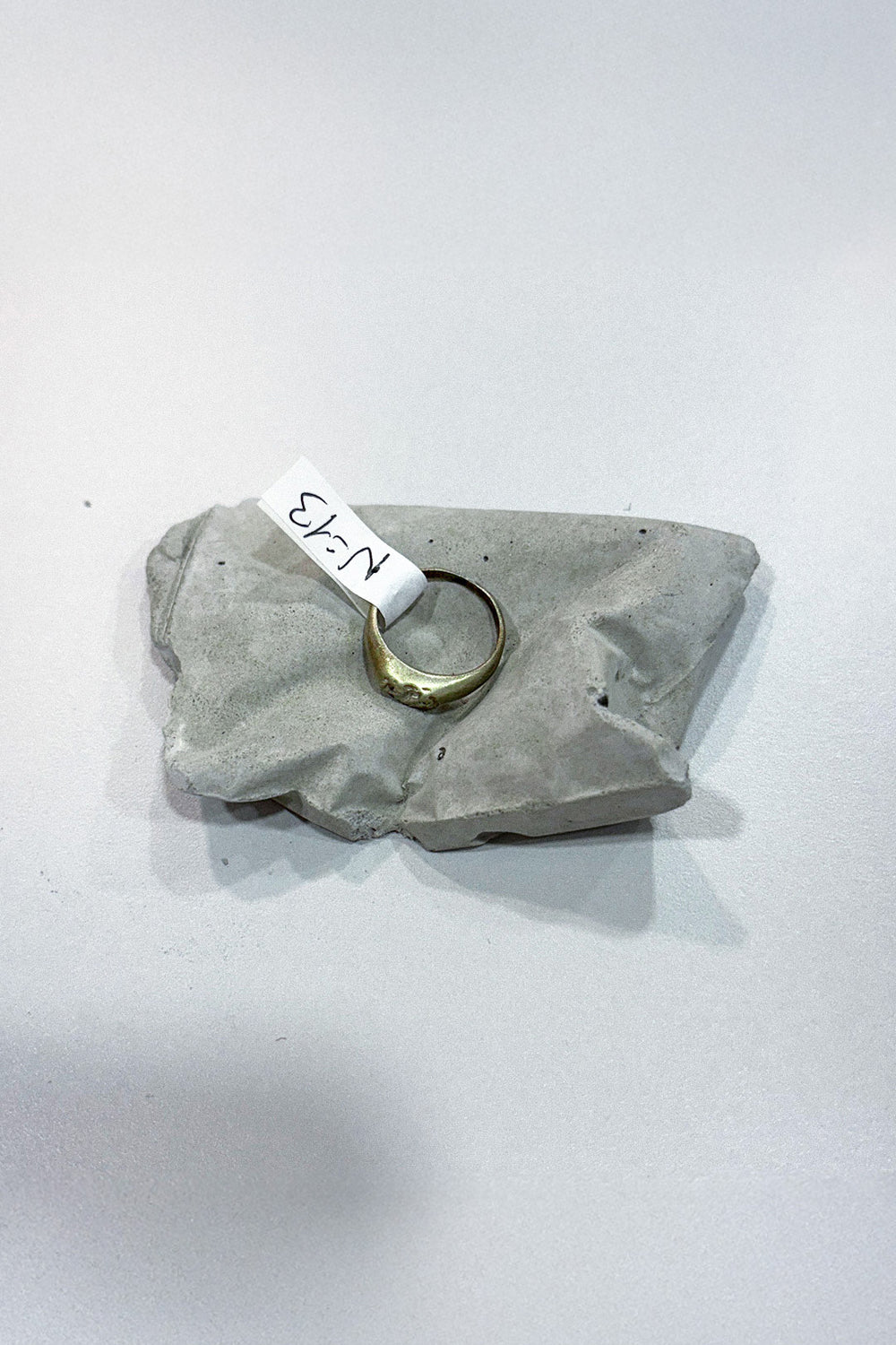 SIGNET "CRINKLED 925" RING