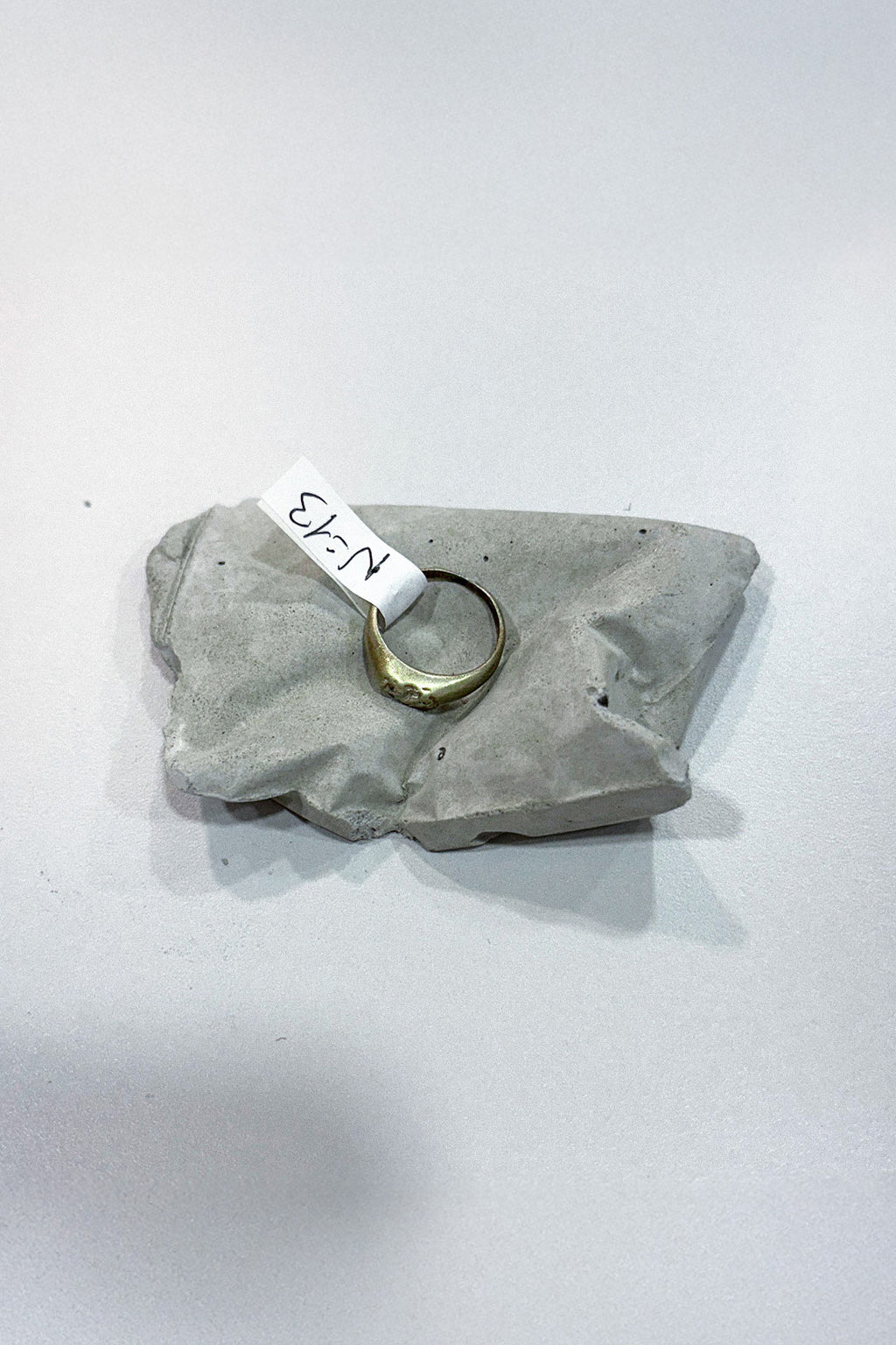 SIGNET "CRINKLED 925" RING