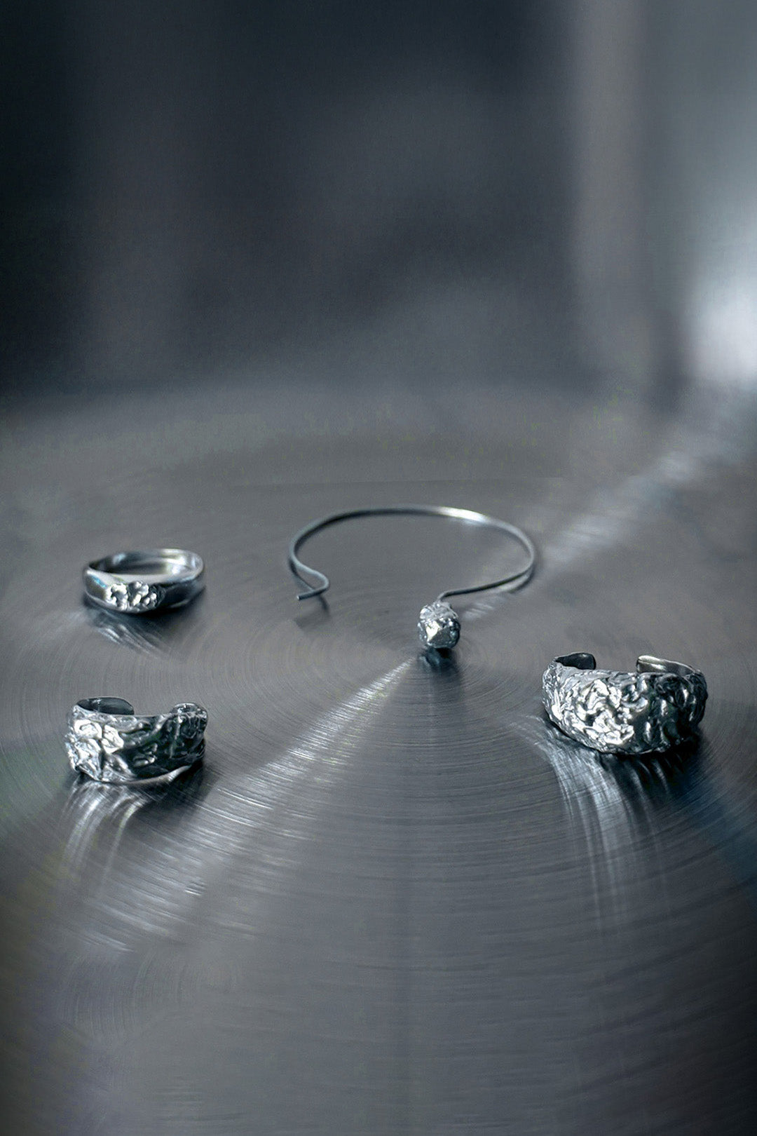 SIGNET "CRINKLED 925" RING