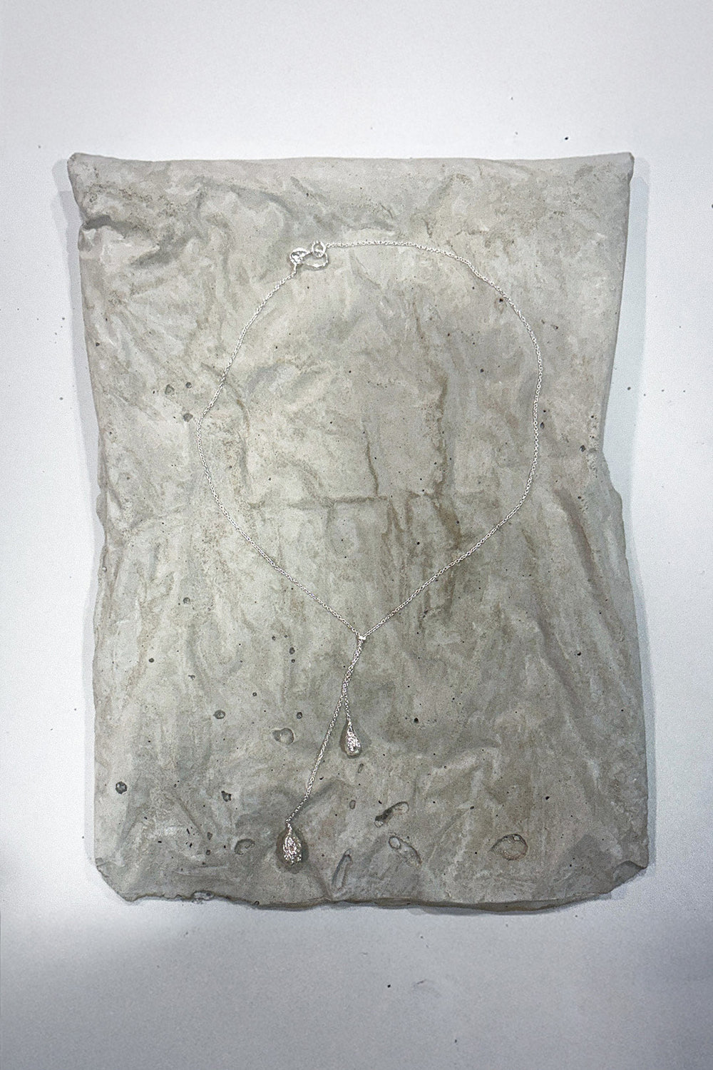 TEARS "CRINKLED 925" NECKLACE