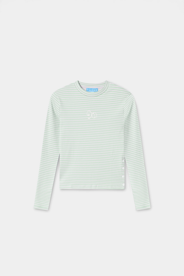 MAISON LONGSLEEVE STRIPES LIGHT GREEN