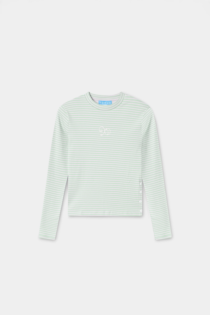 MAISON LONGSLEEVE STRIPES LIGHT GREEN