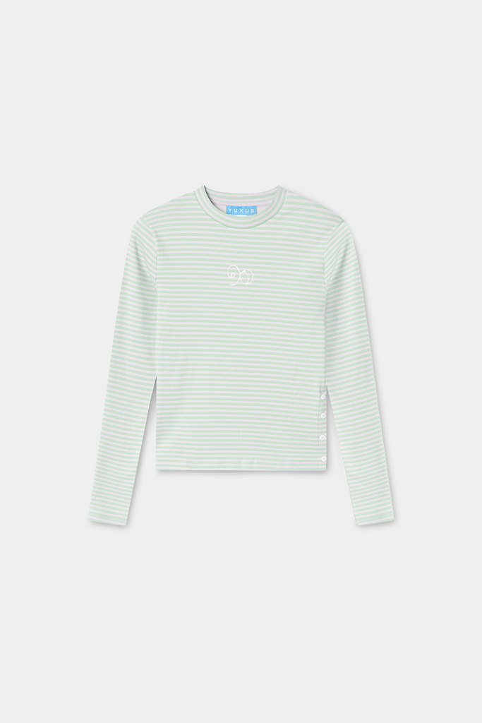 MAISON LONGSLEEVE STRIPES LIGHT GREEN
