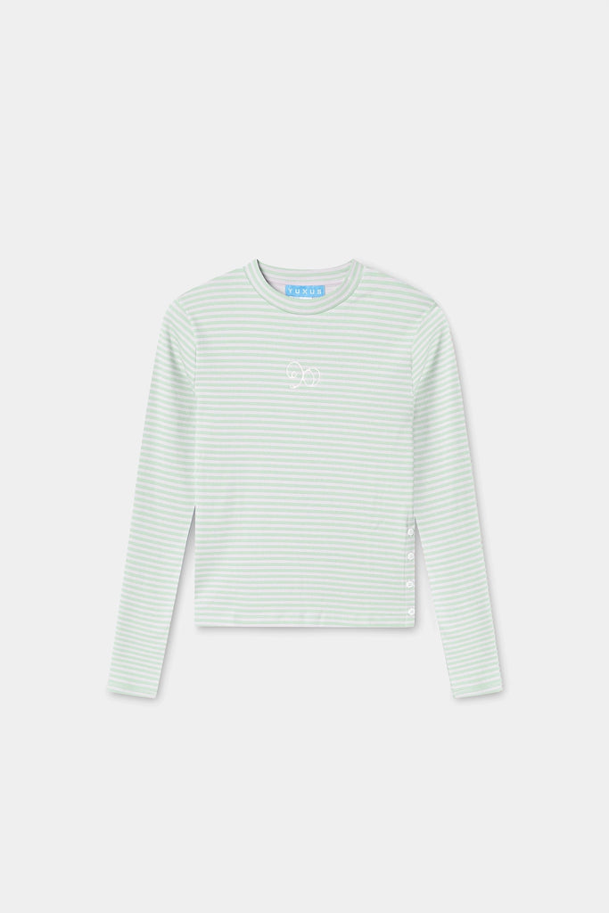 MAISON LONGSLEEVE STRIPES LIGHT GREEN