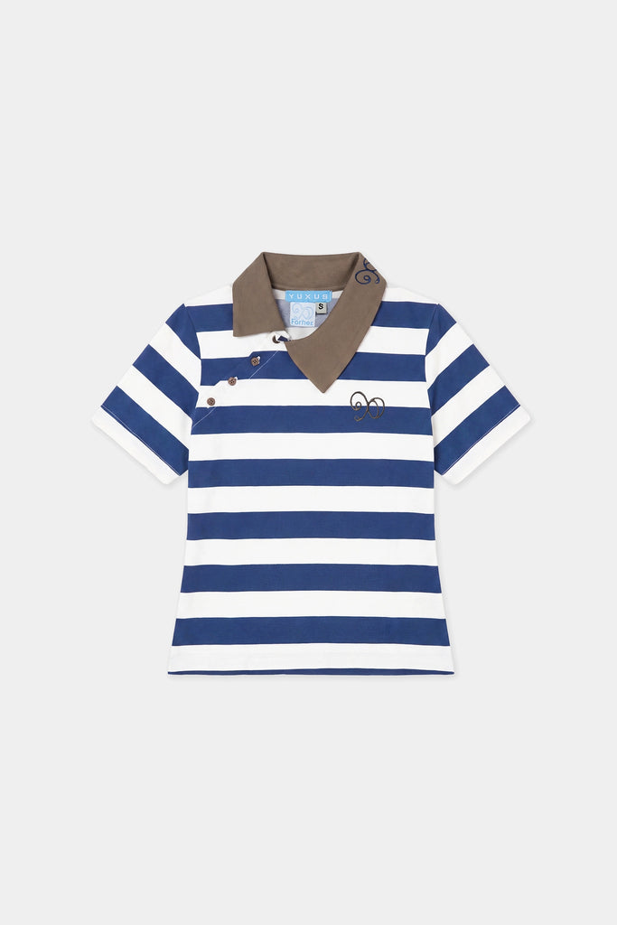 MAIZE POLO STRIPES BLUE
