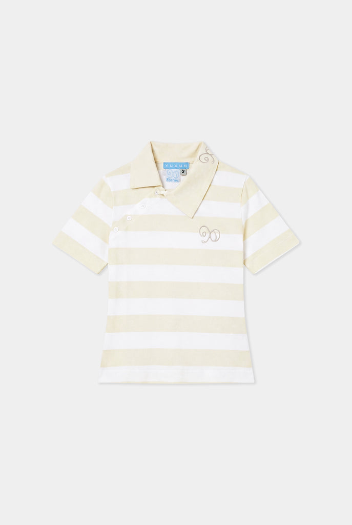 MAIZE POLO STRIPES LIGHT YELLOW