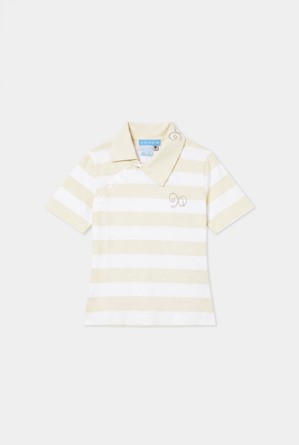 MAIZE POLO STRIPES LIGHT YELLOW