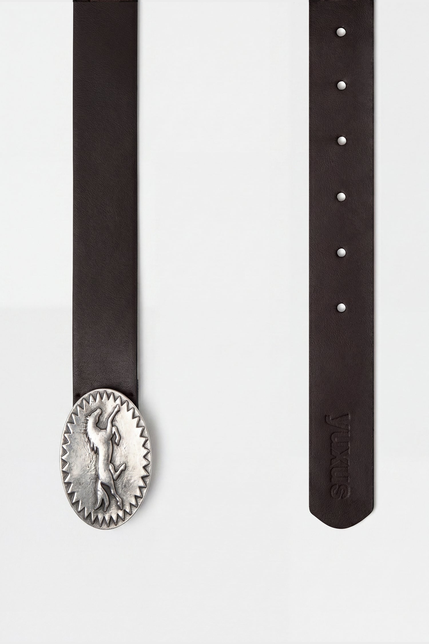 OBSID "LOWERCASE" BELT DARK BROWN