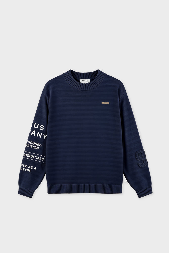 OFFSET KNITWEAR BLUE