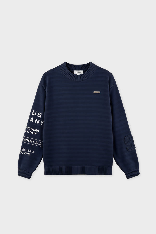 OFFSET KNITWEAR BLUE