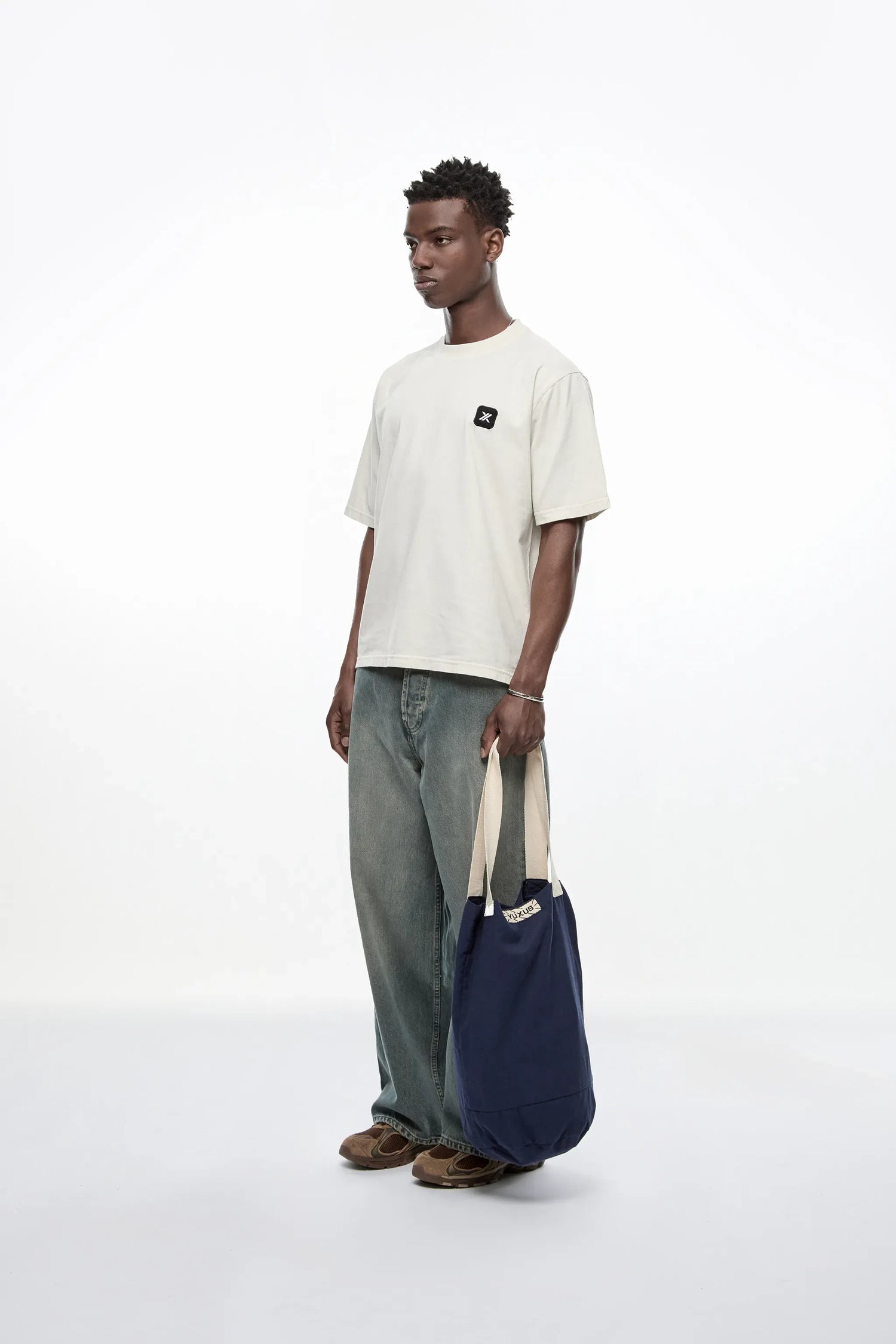 BLUE "LINEN" BAG