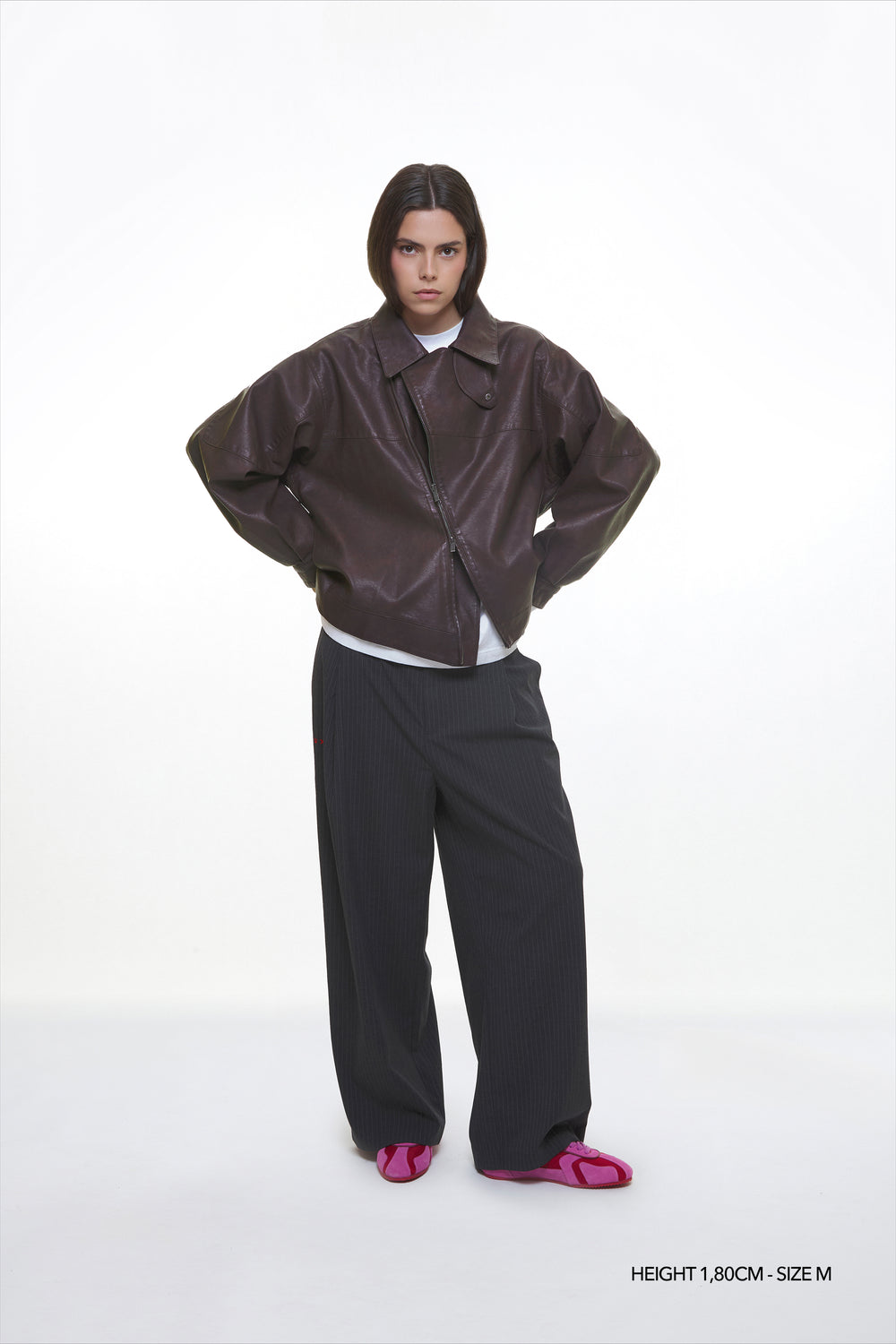 CHOCO "WINDY" PU LEATHER JACKET