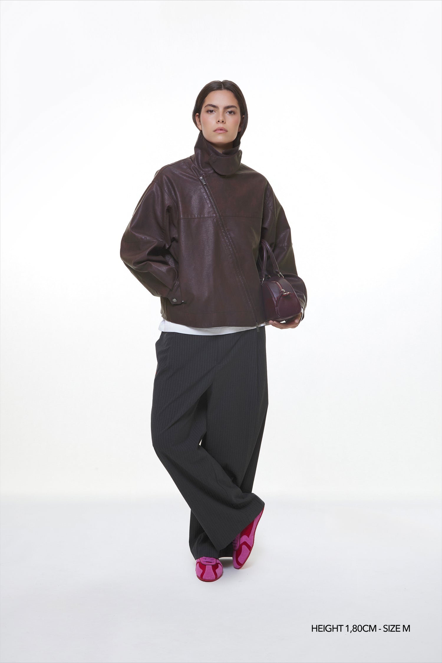 CHOCO "WINDY" PU LEATHER JACKET